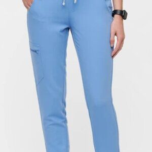 Figs ceil blue Zamora jogger scrub pants size small